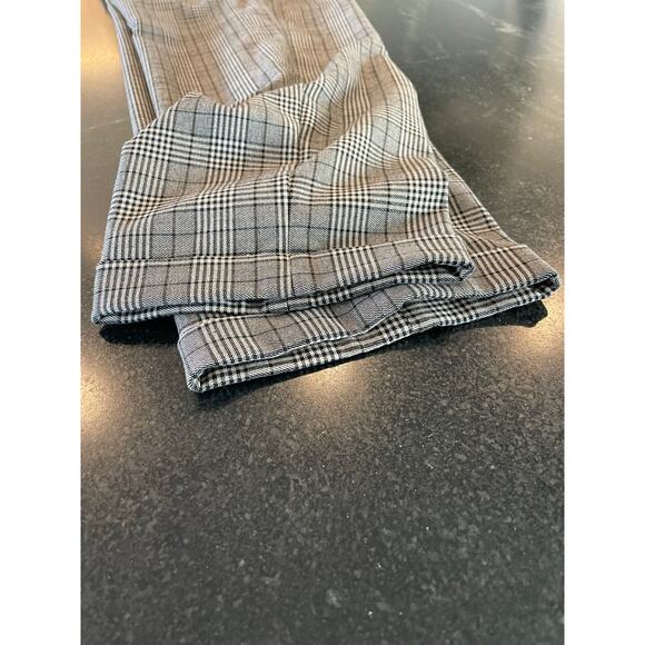 H&M Men's SlimFit Coupe Etroite black plaid pant Large - Picture 8 of 10